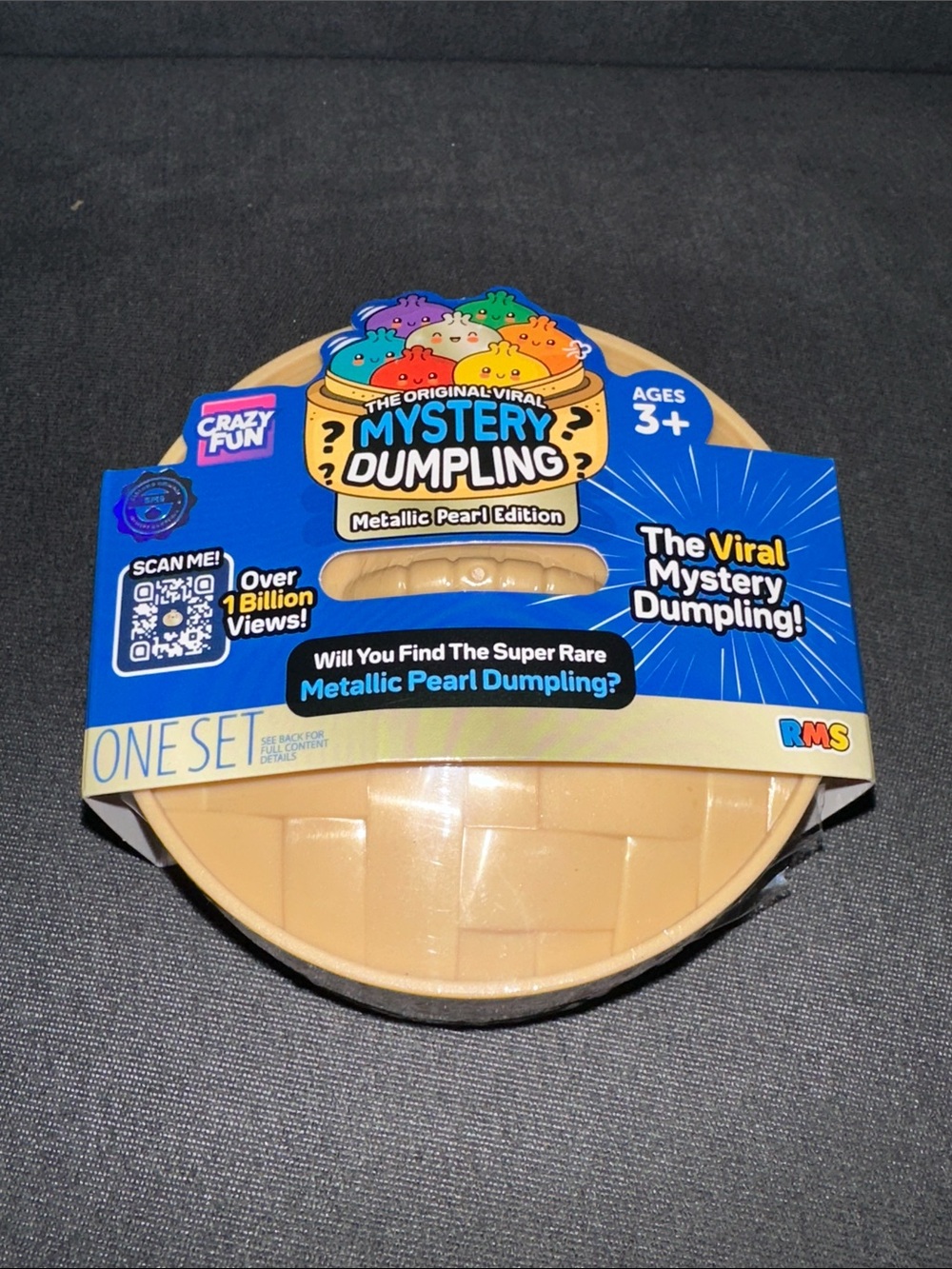 NEW RMS Crazy Fun Mystery Dumpling Bao Bun Squishy Metallic Pearl collection NWT